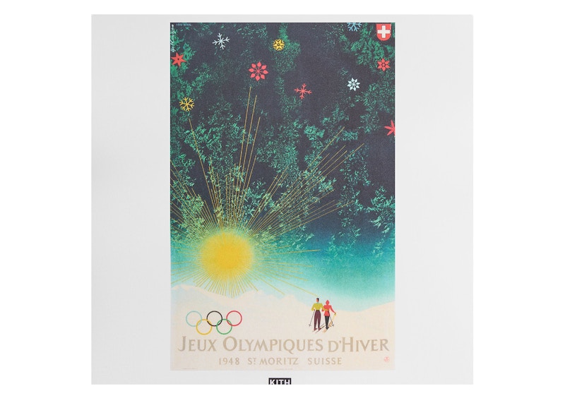 Kith Olympics Heritage St. Moritz 1948 Vintage Tee White