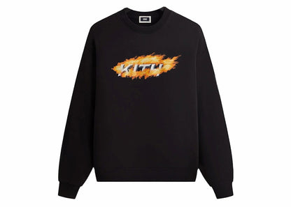 Kith Orbit Flame Vintage Nelson Crewneck Black