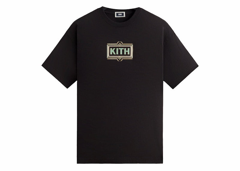Kith Ornate Classic Logo Tee Black