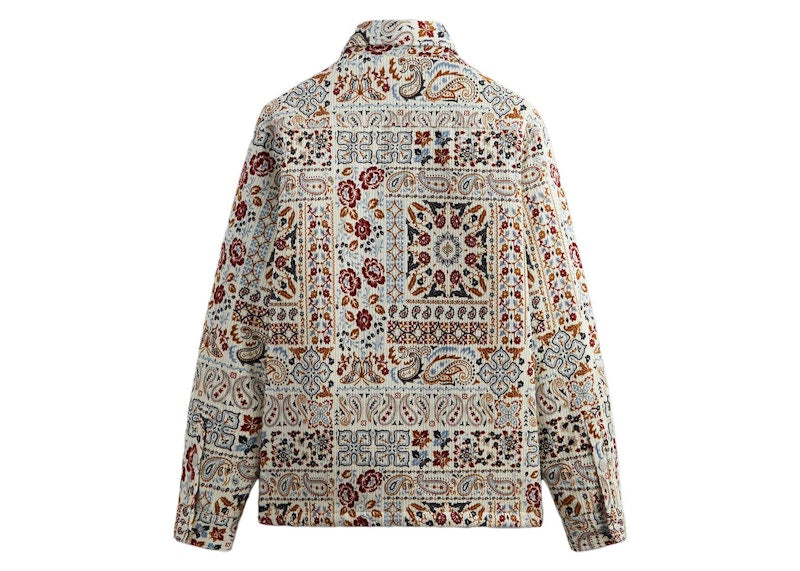 Kith Paisley Brixton Puffed Shirt Jacket Sandrift