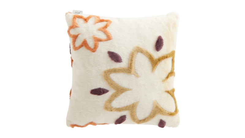 Kith Paisley Faux Fur Pillow Sandrift