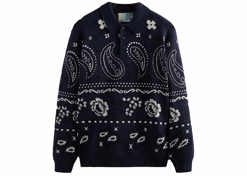 Kith Paisley Harmon Pullover Nocturnal