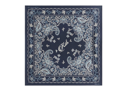 Kith Paisley Printed Silk Bandana (SS25) Nocturnal