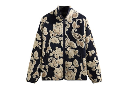 Kith Paisley Vine Sherpa Harper Jacket Nocturnal