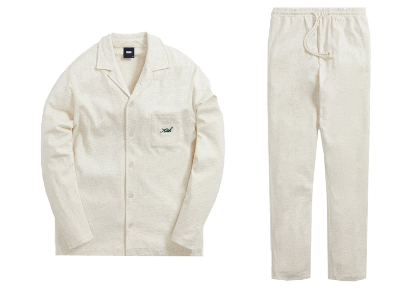 Kith Pajama Set Heather Oatmeal