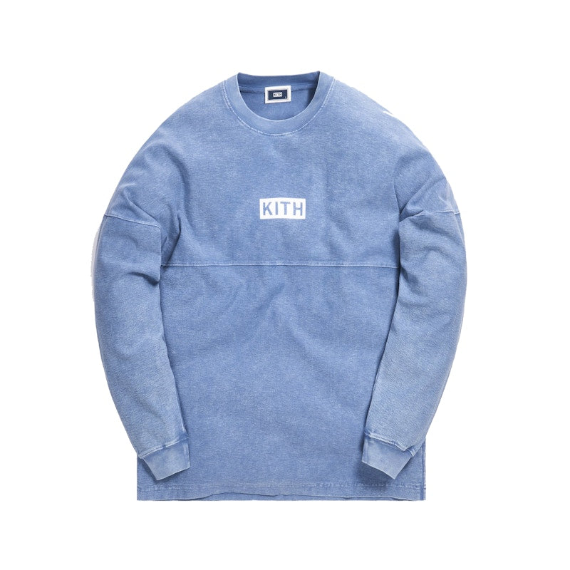 Kith Paneled L/S Tee Medium Indigo