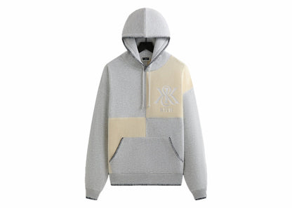 Kith Panelled Nelson Hoodie Light Heather Grey