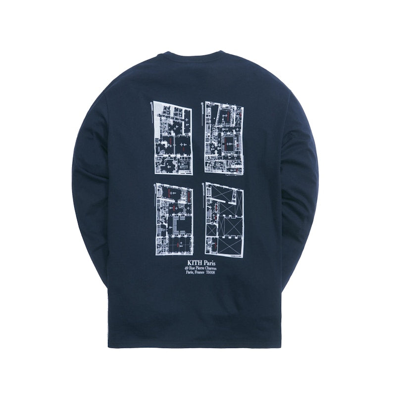 Kith Paris Opening L/S Tee Navy