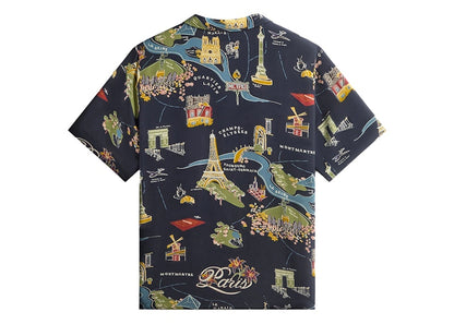 Kith Paris Thompson Camp Collar Shirt Nocturnal
