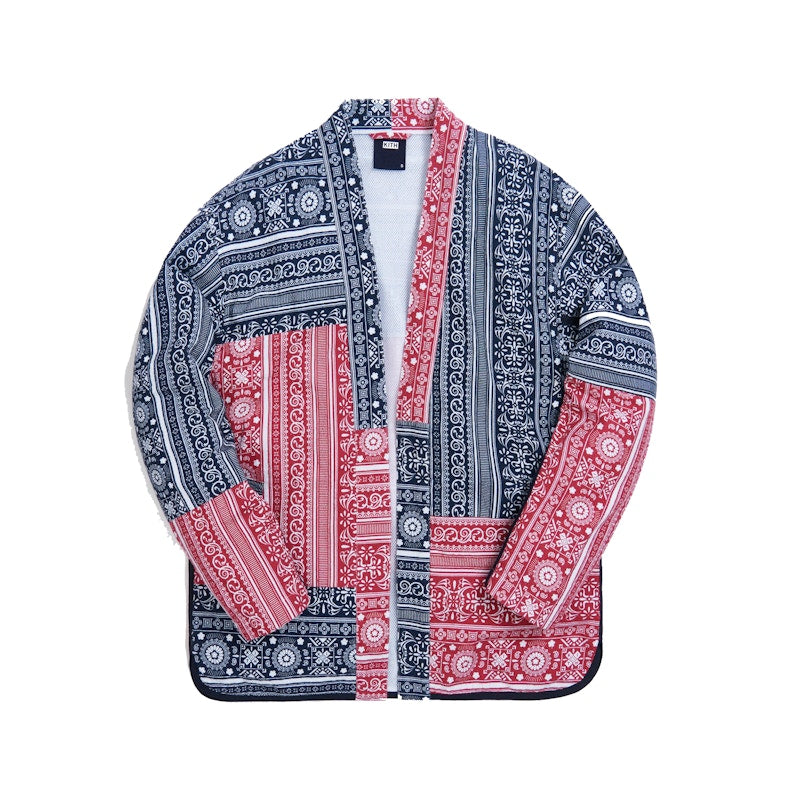 Kith Patchwork Bandana GI Red/Navy Multi