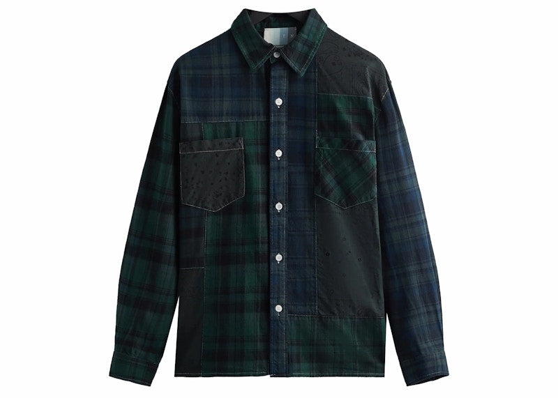 Kith Patchwork Berkeley Buttondown Shirt Conifer