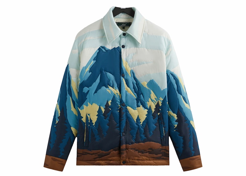 Kith Patchwork Brixton Puffed Shirt Jacket Helium