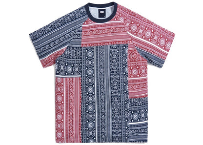 Kith Patchwork Howard Tee Red/Navy Multi