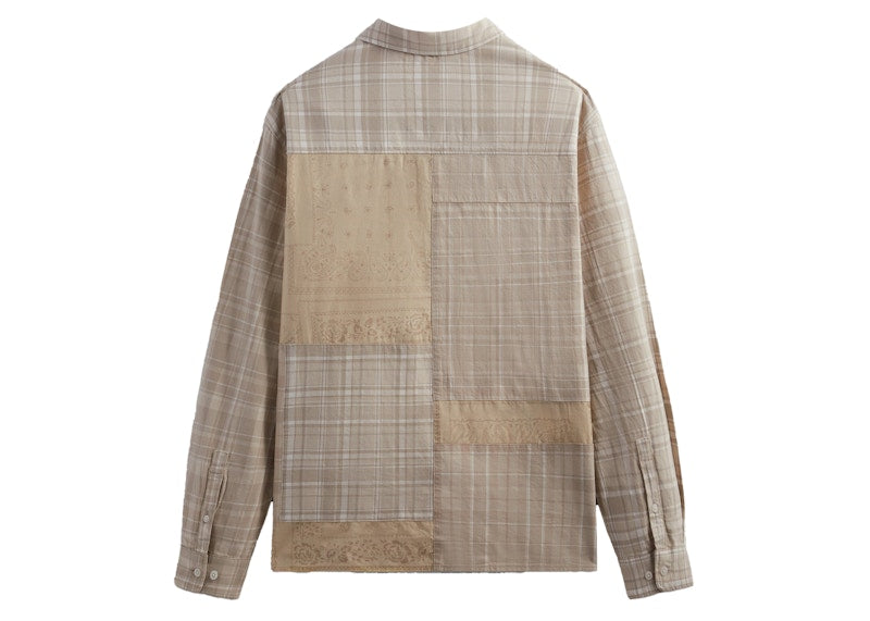 Kith Patchwork Jaydin Buttondown Shirt Sediment