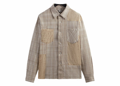 Kith Patchwork Jaydin Buttondown Shirt Sediment