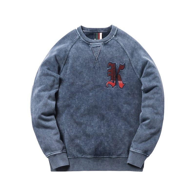 Kith Patchwork Williams Crewneck Dark Indigo