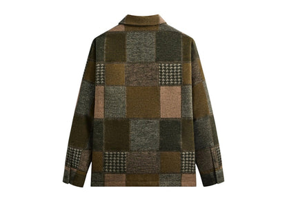 Kith Patchwork Wool Coaches Jacket Chelonian