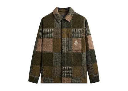 Kith Patchwork Wool Coaches Jacket Chelonian