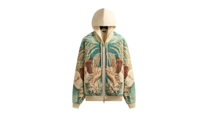 Kith Pegasus Nelson Zip Up Hoodie Sandrift