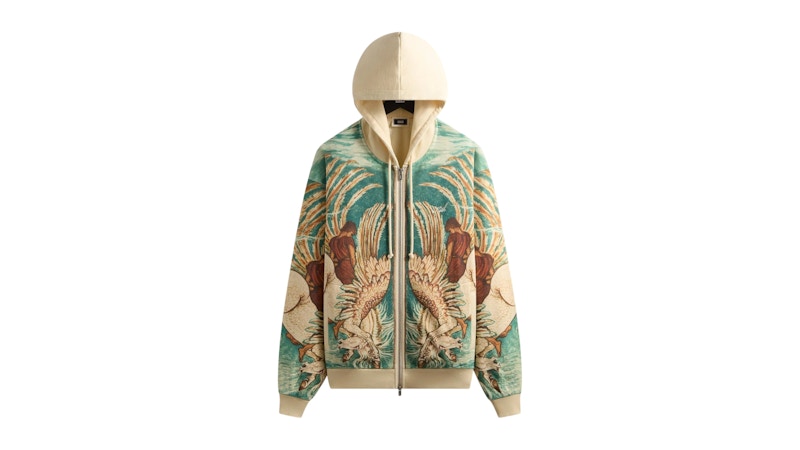 Kith Pegasus Nelson Zip Up Hoodie Sandrift