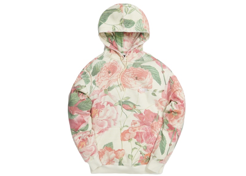 Kith Peony Print Hoodie Pink