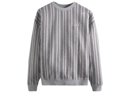 Kith Pinstripe Classic Crewneck Light Heather Grey