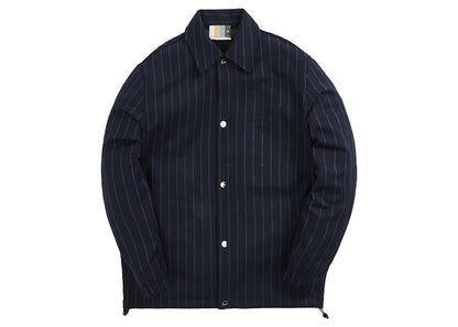 Kith Pinstripe Double Coaches Jacket Nocturnal