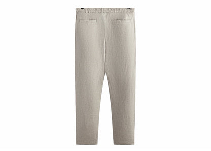 Kith Pinstripe Linen Barrow Pant Light Heather Grey