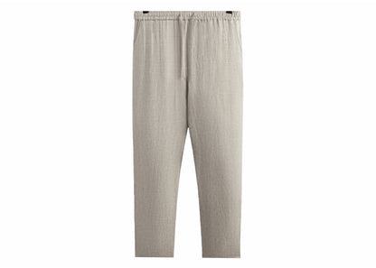 Kith Pinstripe Linen Barrow Pant Light Heather Grey