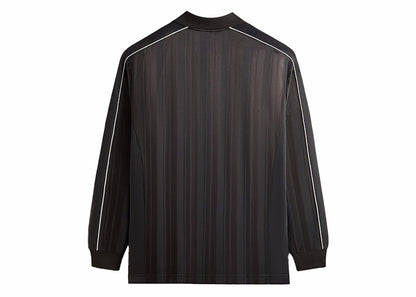 Kith Pinstripe Tricot Panelled Tap In Polo Black Oyster