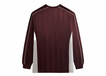 Kith Pinstripe Tricot Panelled Tee Magma
