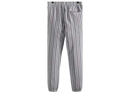 Kith Pinstripe Williams I Sweatpant Light Heather Grey