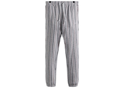 Kith Pinstripe Williams I Sweatpant Light Heather Grey