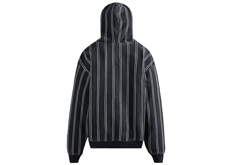 Kith Pinstripe Williams III Hoodie Nocturnal