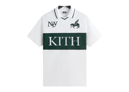 Kith Pique Short Sleeve Tap In Soccer Polo White
