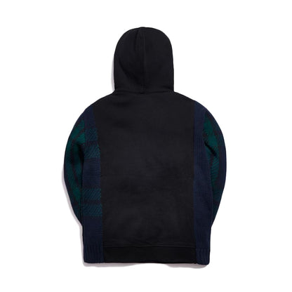 Kith Plaid Adam Combo Knit Hoodie Blackwatch
