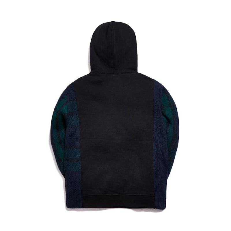 Kith Plaid Adam Combo Knit Hoodie Blackwatch