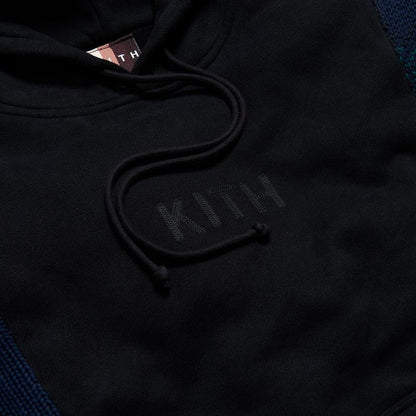 Kith Plaid Adam Combo Knit Hoodie Blackwatch