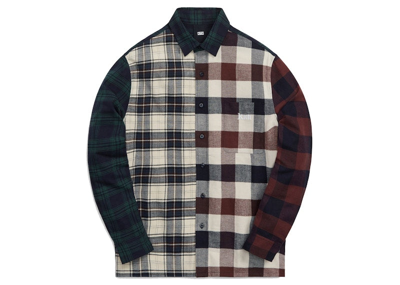 Kith Plaid Mix Ludlow Button Down Saddle