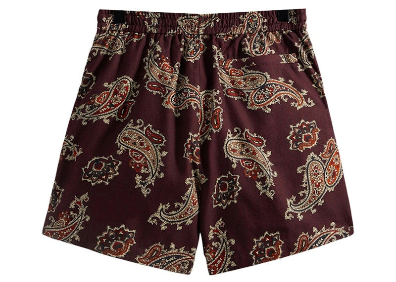 Kith Printed Active Short Silk Paisley Shirt Magma