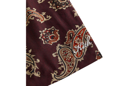 Kith Printed Active Short Silk Paisley Shirt Magma