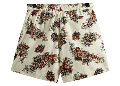 Kith Printed Active Short Silk Paisley Shirt Sandrift