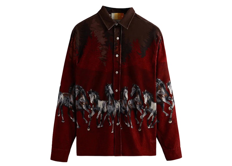 Kith Printed Horses Cord Ludlow Shirt Allure