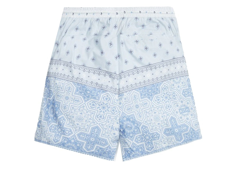 Kith Printed Poplin Active Shorts Avalanche