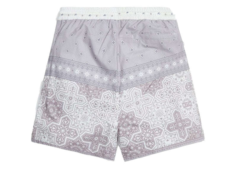 Kith Printed Poplin Active Shorts Dusty Mauve