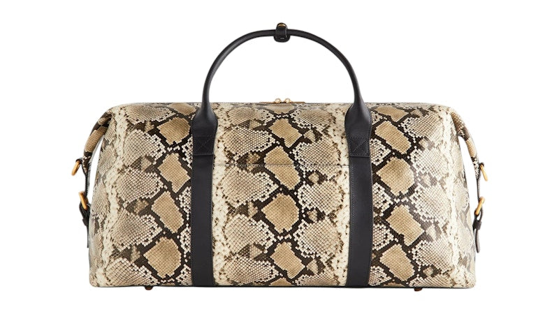 Kith Printed Python Duffle Bag Concrete