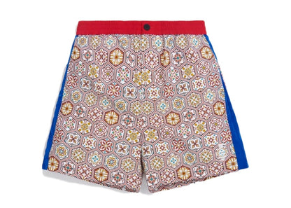 Kith Printed Shorts w Side Panel Brown/Multi