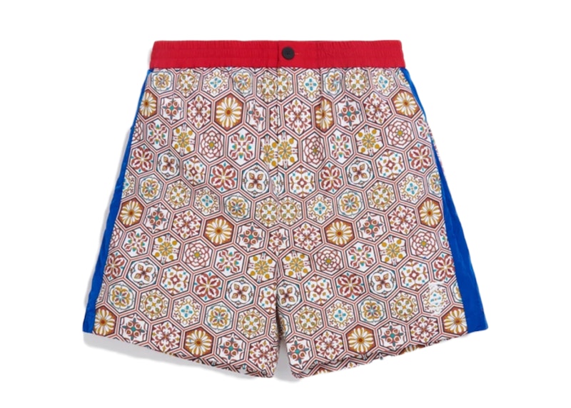 Kith Printed Shorts w Side Panel Brown/Multi