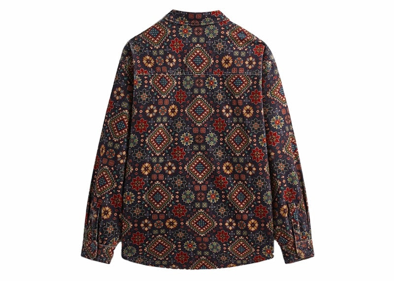 Kith Printed Wide Wale Cord Apollo Shirt Ink