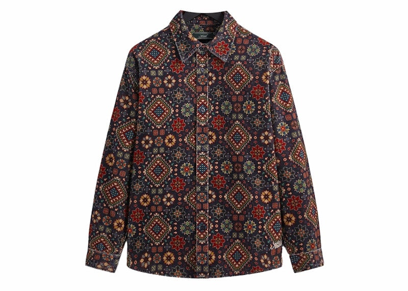 Kith Printed Wide Wale Cord Apollo Shirt Ink